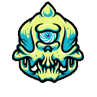 Skull Mrgauky Sticker