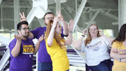 dance soar GIF by Western Illinois University