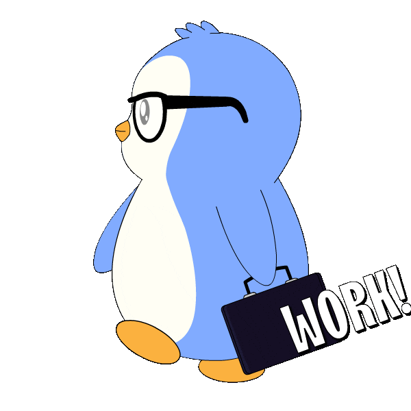 Coming On My Way Sticker by Pudgy Penguins