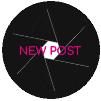 New Post Aperture Sticker by Artwerkstudios