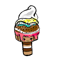 Ice Cream Animation Sticker by Florens Debora