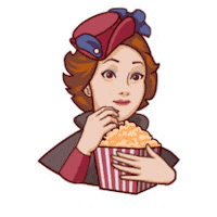 Seekers Notes Eating Sticker by MYTONA