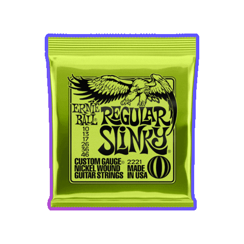 theguitarmaster giphygifmaker yellow guitar strings Sticker