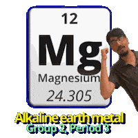 Mg Magnesium Sticker