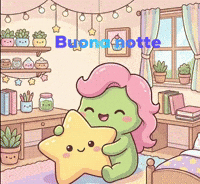 Buona Notte Dormire GIF by KuteCosmos | Home of Fruffy and 12 Kute Signs