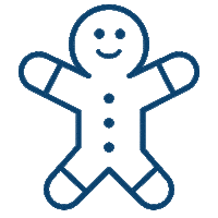 Gingerbread Man Sticker by Evergreen Goodwill