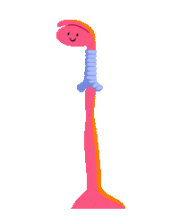 Ollie Oesophagus Sticker by Guts Charity UK