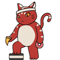Cat Bulking Sticker by Kitaro World