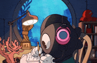 Oddsturgeon work drawing fish book GIF