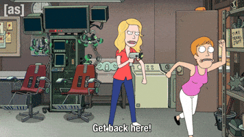 Rick And Morty Running GIF by Adult Swim