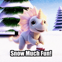 Snow Winter GIF by Divineasaur