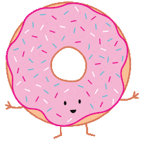 Pink Eating Sticker by queeniescards