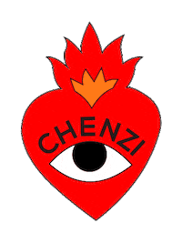 chenziok llama ojo chenzi corazon chenzi Sticker