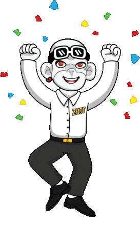 Happy Dance Sticker by Zhot