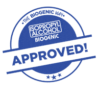 biogenic_cosmetiqueasia alcohol seal approved biogenic Sticker