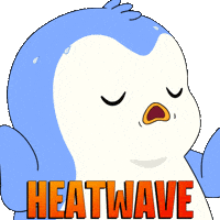 Summer Sweating Sticker by Pudgy Penguins