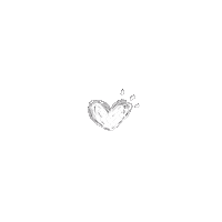 Heart White Sticker