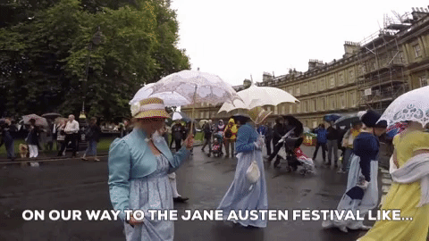 jane austen angie away GIF