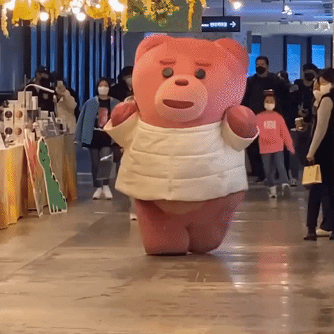 bellygombellygom love happy pink run GIF