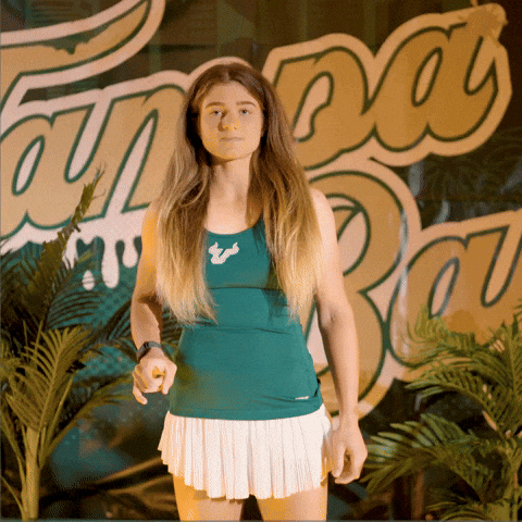 South Florida Tennis GIF by USF Athletics