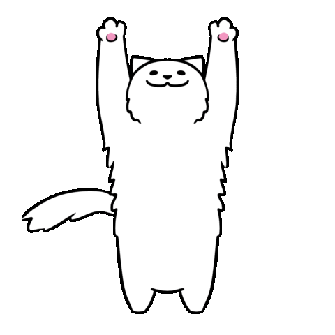Cat Reaching Sticker