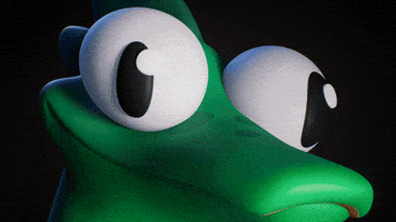 Hitting Green Lizard GIF by Claynosaurz