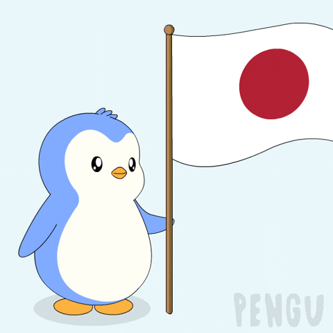 Japan Penguin GIF by Pudgy Penguins