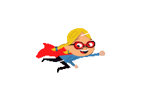 Superhero Flying Sticker by Barnardo's