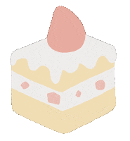 Cake Strawberry Sticker