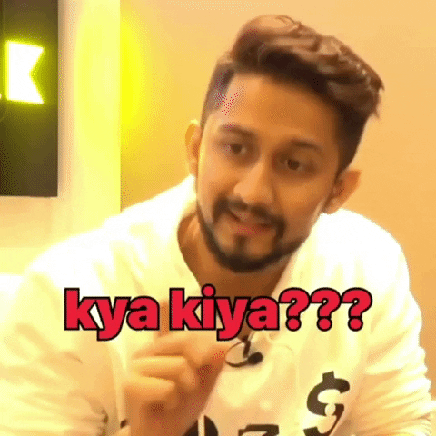What Did You Do Question GIF by Digital Pratik