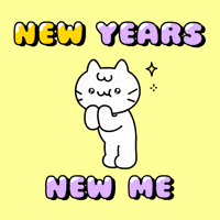 Happy New Year Cat GIF by Mikitti