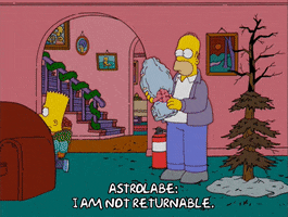 homer simpson christmas GIF