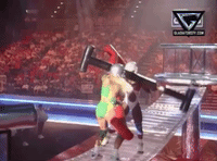 Suspension Bridge Fight GIF by Gladiators