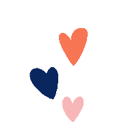 Three Hearts Love Sticker