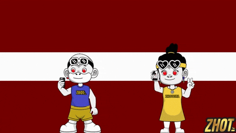 Art Nouveau Flag GIF by Zhotcita