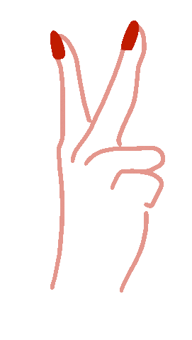 studioumi giphyupload girls peace hands Sticker