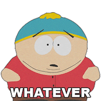 Cartman Whatever Sticker by South Park