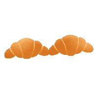 bread croissant Sticker by JenChibi