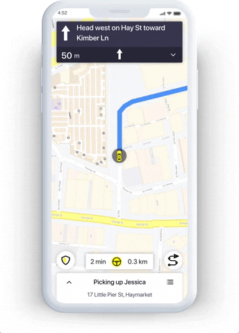 ridefair giphygifmaker driver maps navigation GIF