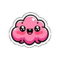 Happy Cloud Sticker by Bel Diniz