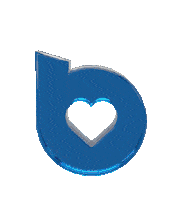 BeyondCommunication blueheart beyondcom beyondcommunication Sticker