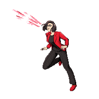 BannerBank superhero cloud banner bank Sticker