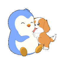 Happy Dog Sticker by Pudgy Penguins