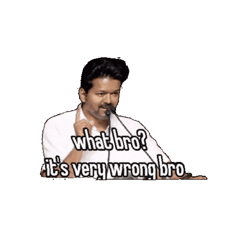 Vijay What Bro Sticker