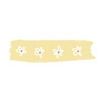 corazondepurpurina flowers washi washitape washitapes Sticker