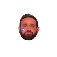 sad cyril hanouna Sticker by C8