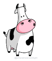 Cow Vaca Sticker by Juliana Maia Nutri APLV