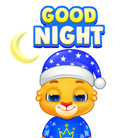 Good Night Sticker by Lucas and Friends by RV AppStudios