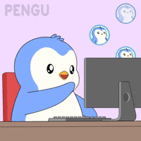 Work Working GIF by Pudgy Penguins
