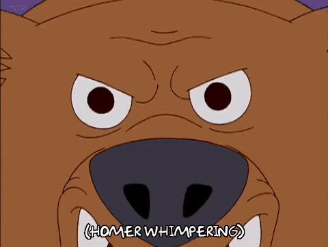 scared homer simpson GIF